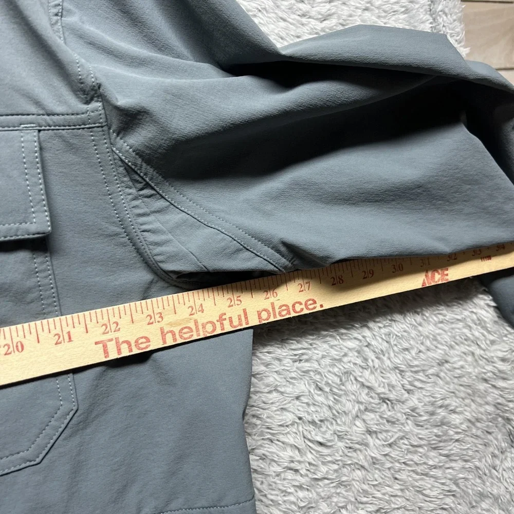 Duluth Untucked Flespedition Shirt Mens XL Gray Relaxed Fit Button Down Stretch